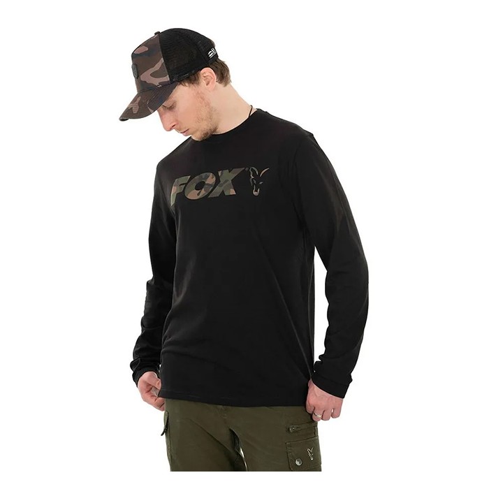 Fox Long Sleeve T-Shirt - Black / Camo