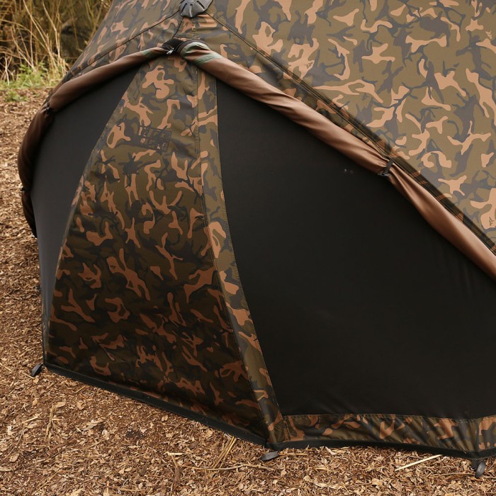 Fox Supa Brolly MK2 60in System Camo Back Mozzie Mesh Windows