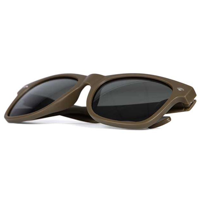 Fox Avius Trans Khaki Sunglasses - Green Lens 1