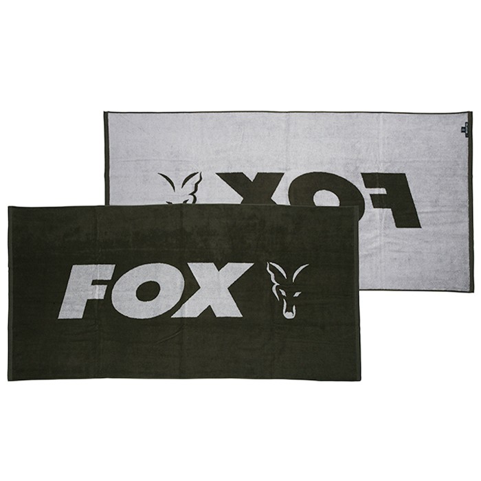 Fox Beach Towel Green and Silver