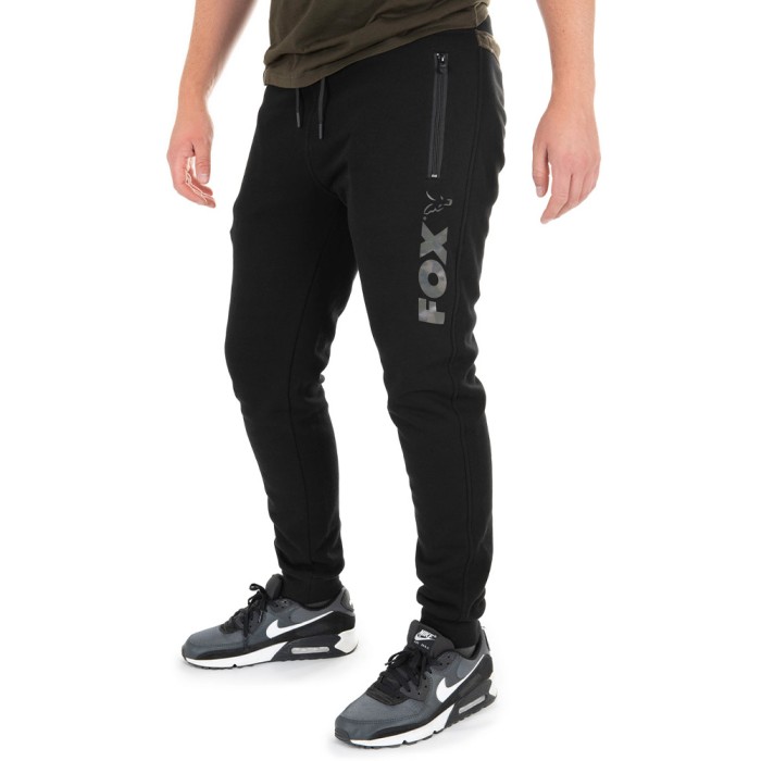 Fox Black & Camo Print Fishing Jogger