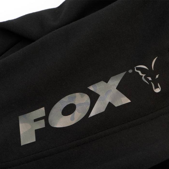 Fox Black & Camo Print Fishing Jogger Close Up