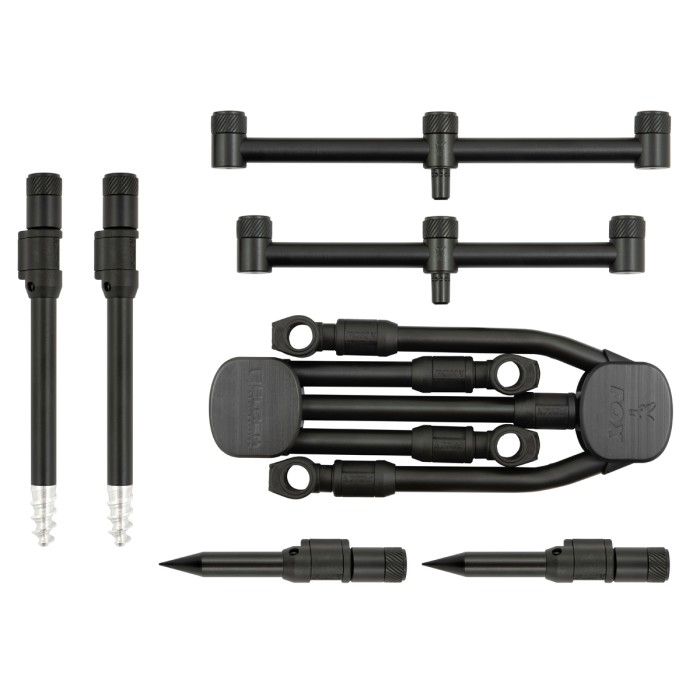 Fox Black Label QR 3 Rod Pod Complete Folded
