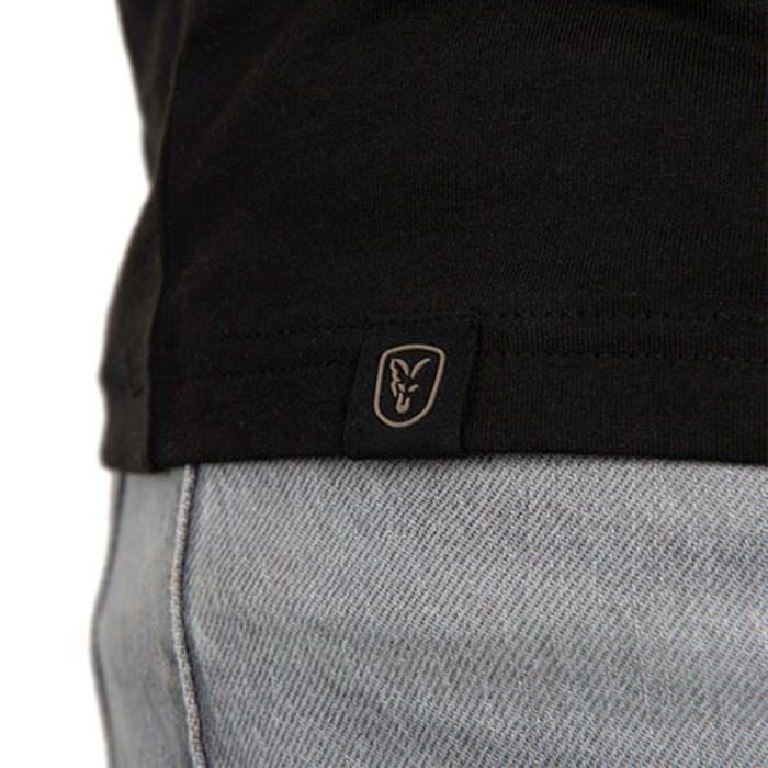 Fox Black Fox Head Logo Fishing T-Shirt Close Up Logo 1