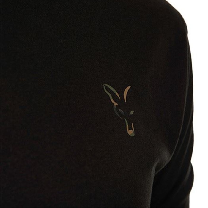 Fox Black Fox Head Logo Fishing T-Shirt Close Up Logo