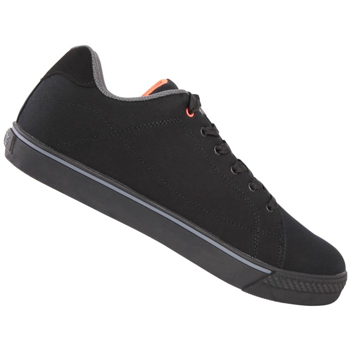 Fox Black Orange Casual Trainers Side
