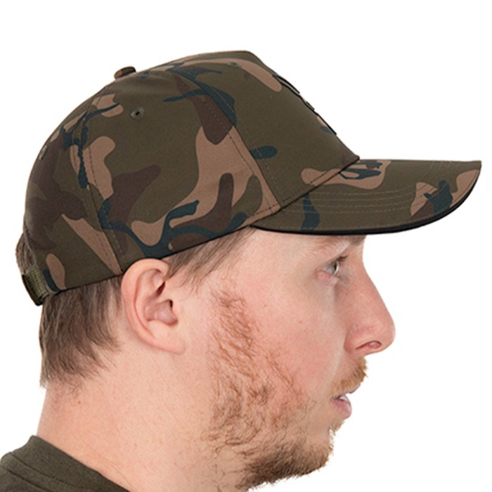 Fox Camo Baseball Fishing Cap Side View