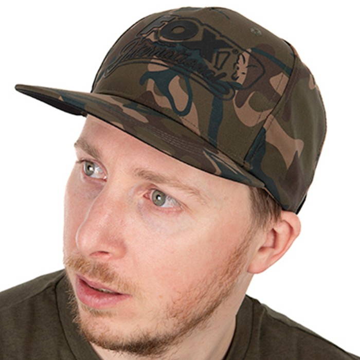Fox Camo Flat Peak Snapback Fishing Cap 1