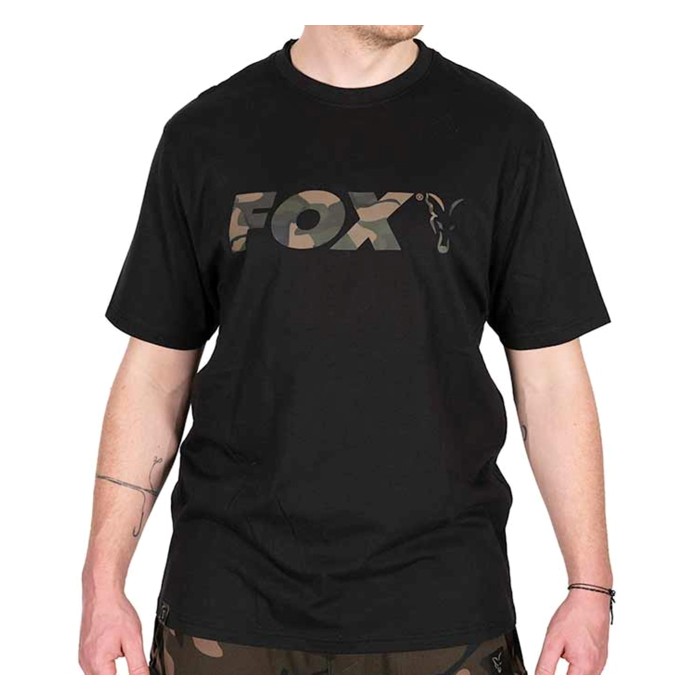 Fox Camo Logo Black T-Shirt