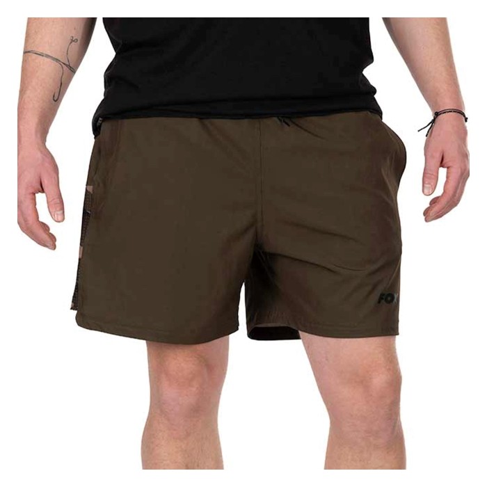 Fox Camo Logo Khaki Swim Shorts
