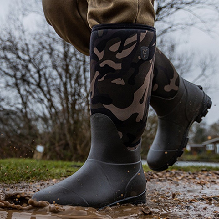 Fox Camo Neoprene Boots In Use