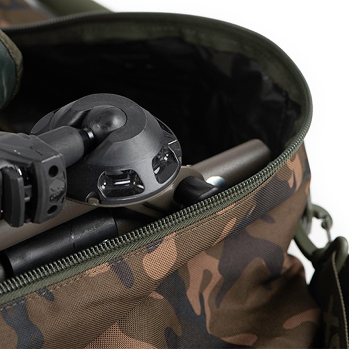Fox Camolite Large Fishing Chair Bag Close Up In Use
