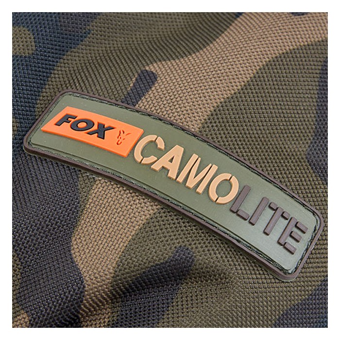 Fox Camolite Fishing Reel & Rod Tip Protector Close Up Logo