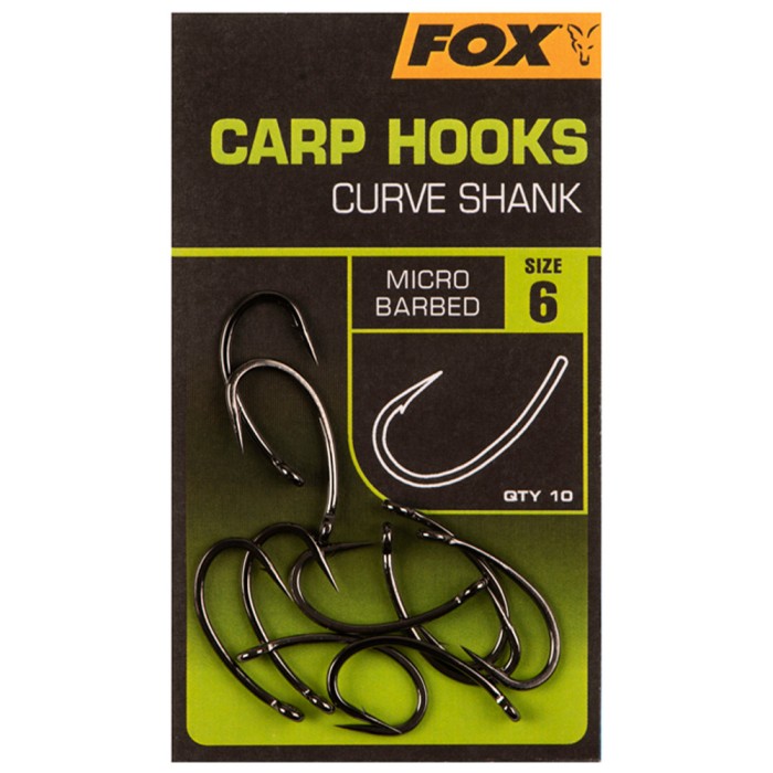 Fox Curve Shank Carp Hooks - Micro Barbed 1