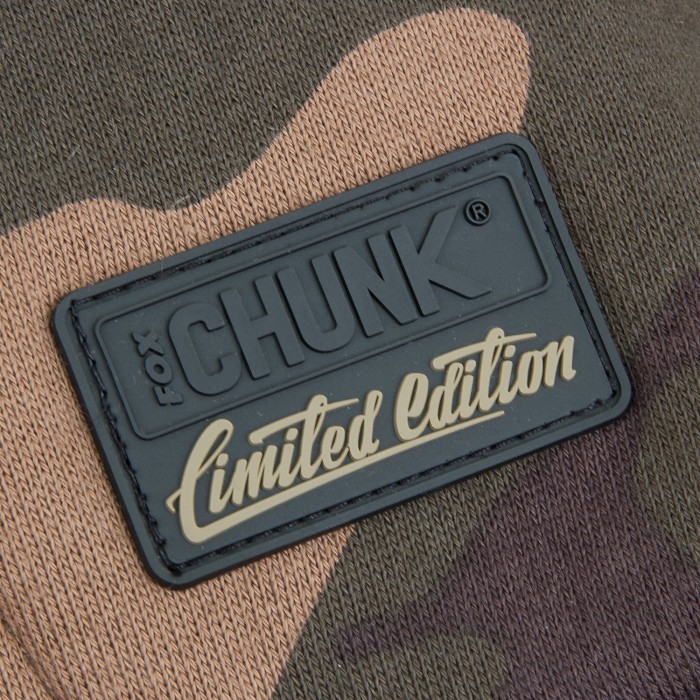 Fox Chunk Limited Edition Camo Lined Hoody Close Up Chunk Logo 2