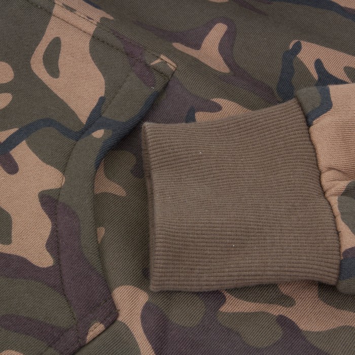 Fox Chunk Limited Edition Camo Lined Hoody Close Up Cuff and Pocket