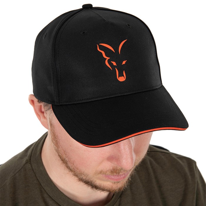 Fox Collection Black & Orange Baseball Cap 2