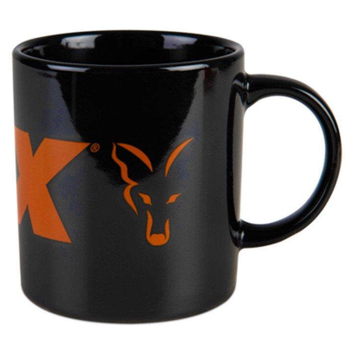 Fox Collection Black & Orange Ceramic Mug Logo