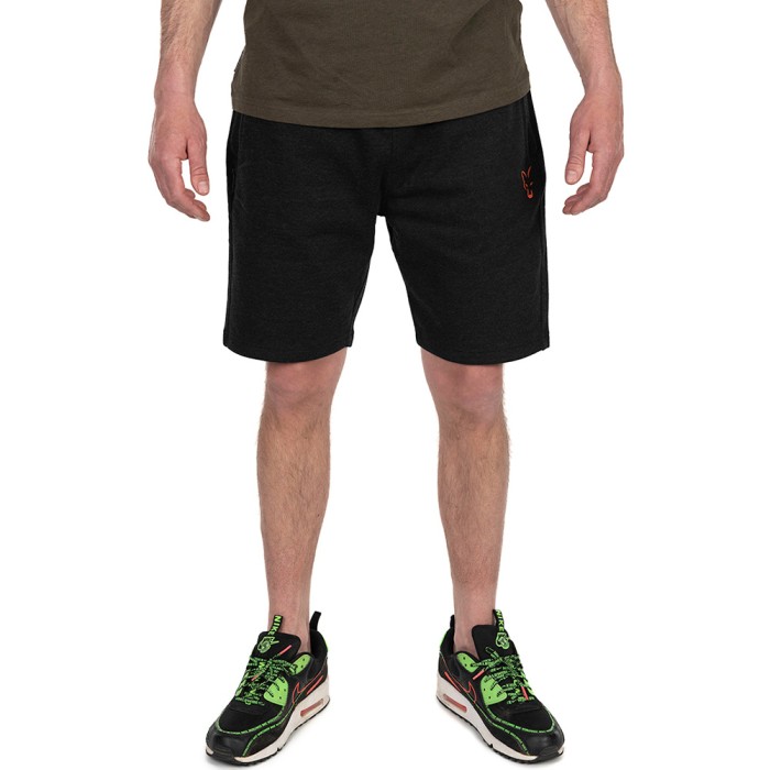 Fox Collection Black & Orange Lightweight Fishing Jogger Shorts 1