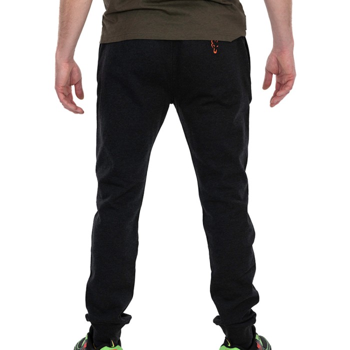 Fox Collection Black & Orange Lightweight Fishing Joggers Back