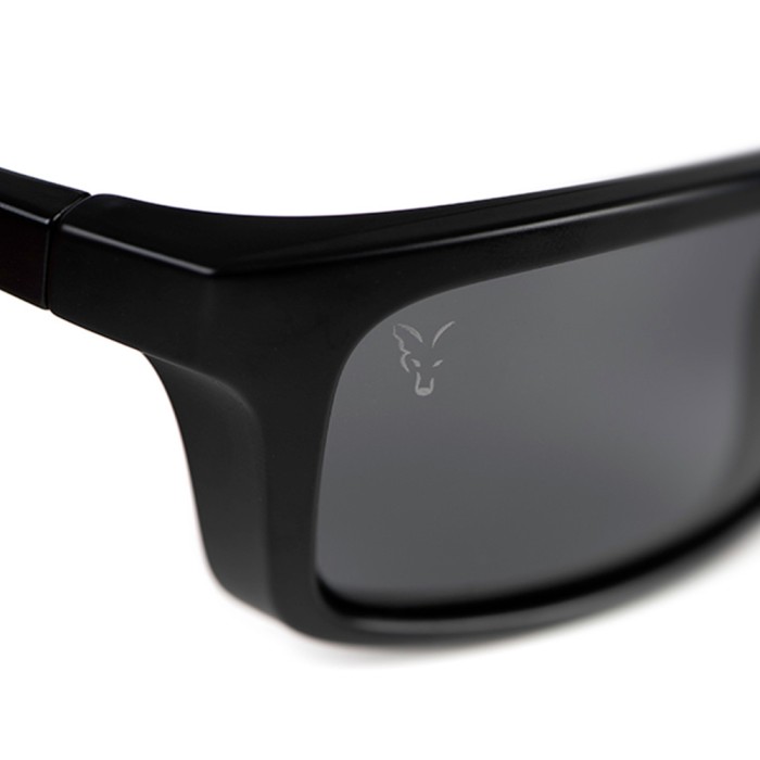 Fox Collection Black & Orange Wraps Fishing Sunglasses Close Up 2