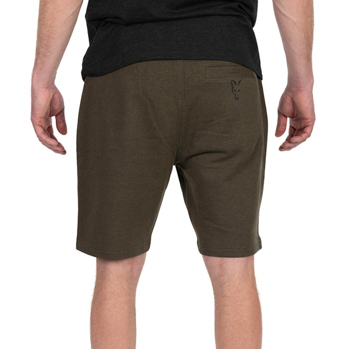 Fox Collection Green & Black Lightweight Fishing Jogger Shorts Back