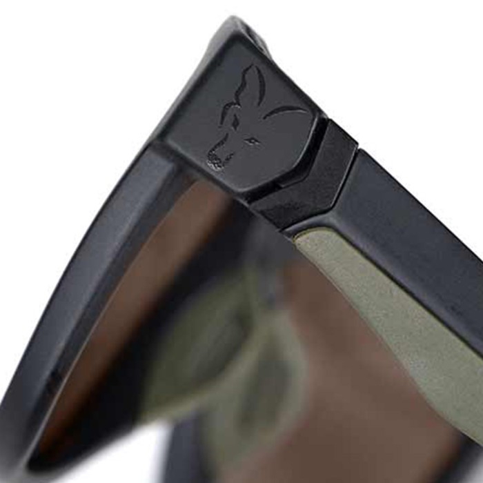 Fox Collection Green Black Sunglasses - Brown Lens 2