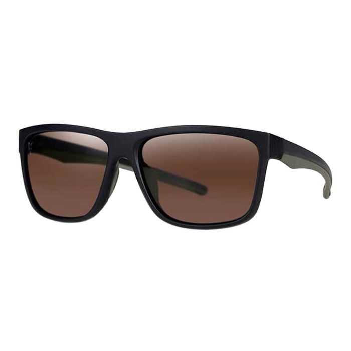 Fox Collection Green Black Sunglasses - Brown Lens