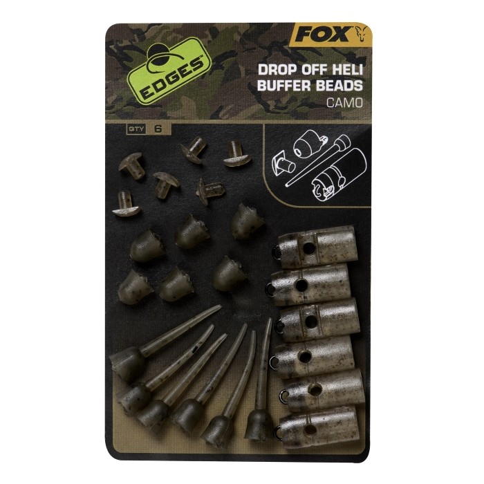 Fox Edges Camo Drop Off Heli Buffer Bead Kit