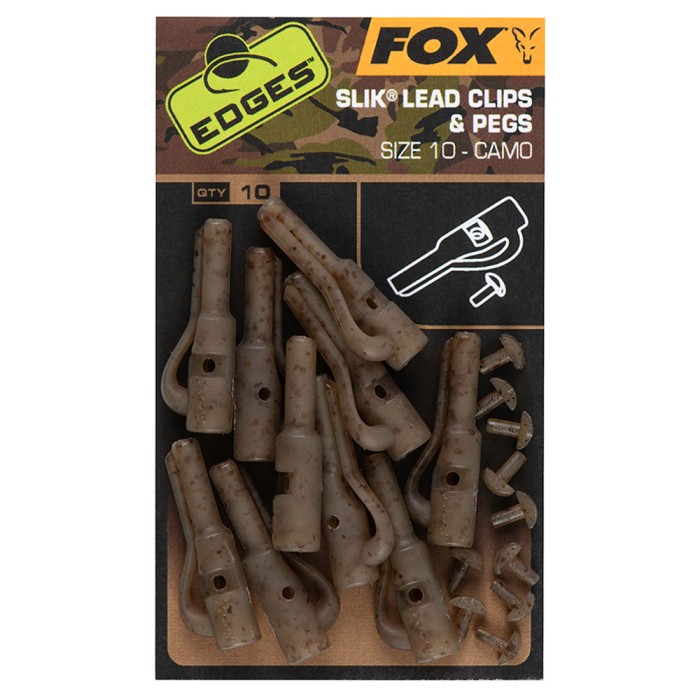 Fox Edges Camo Slik Lead Clip & Pegs