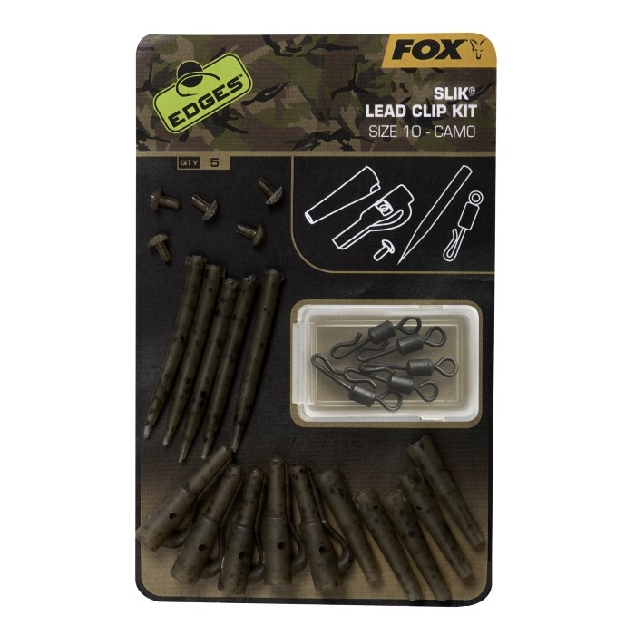 Fox Edges Camo Slik Lead Clip Kit Size 10