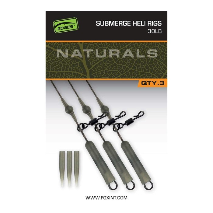Fox Edges Naturals Submerge Heli Rig Leaders