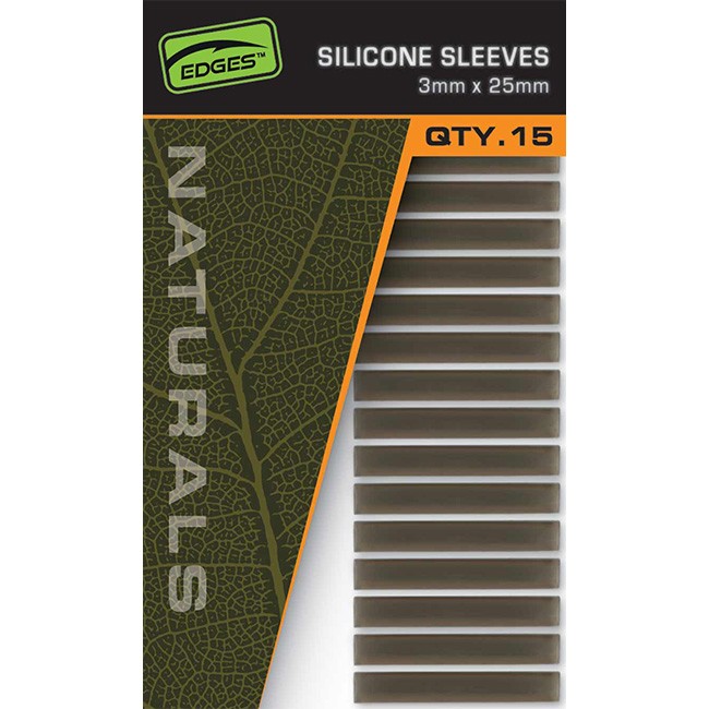 Fox Edges Naturals Silicone Sleeves 3mm x 25mm