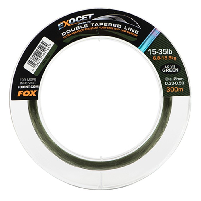 Fox Exocet Pro Lo-Vis Green Double Tapered Fishing Mainline 300m