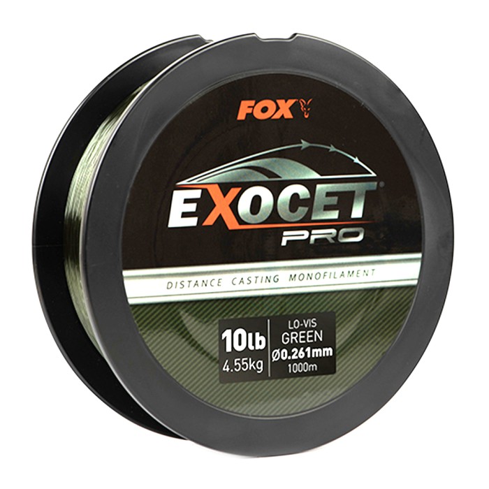 Fox Exocet Pro Lo-Vis Green Fishing Mono Line 1000m 10lb