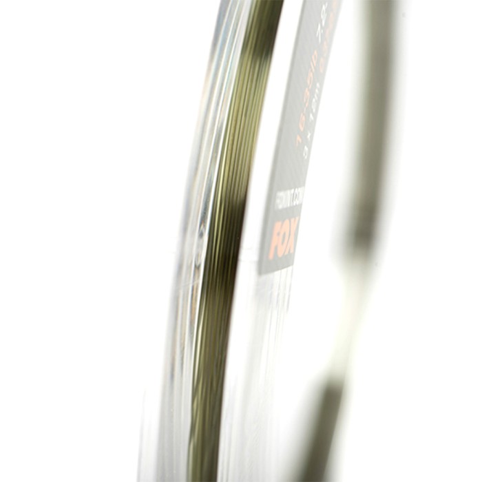 Fox Exocet Pro Lo-Vis Green Tapered Fishing Leaders Close Up 2