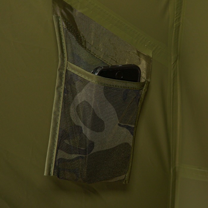 Fox Frontier X Bivvy In Use Pockets