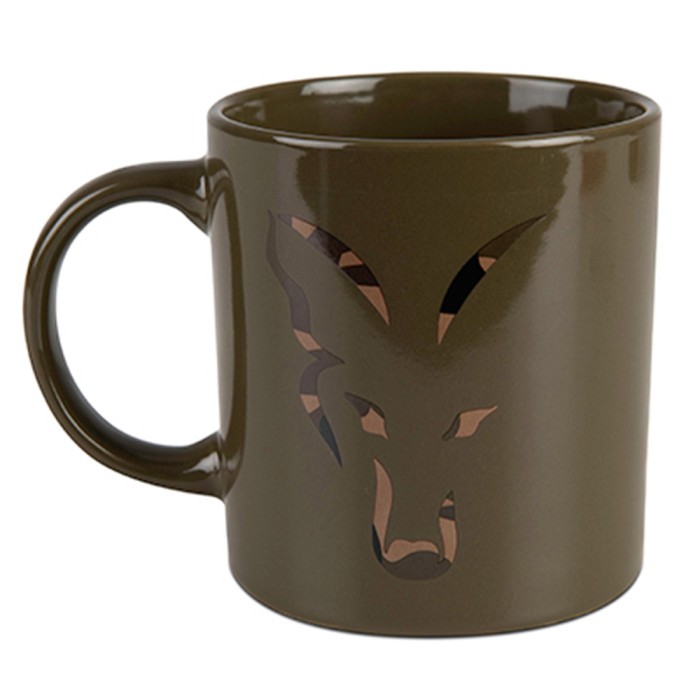Fox Green & Camo Head Ceramic Mug 1