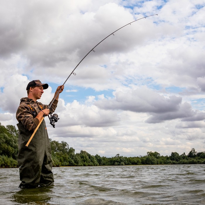 Fox Horizon X3 Cork Handle Fishing Rod In Use