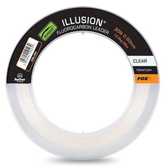 Fox Illusion Fluorocarbon Leader Clear 50m 1