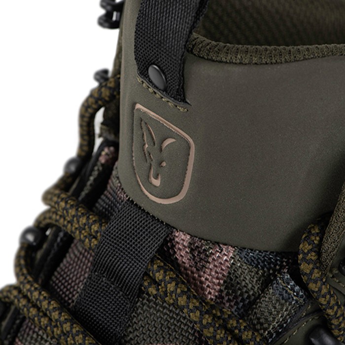 Fox Khaki Camo Boot Logo Detail