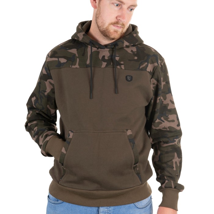 Fox Khaki / Camo Fishing Hoodie Front