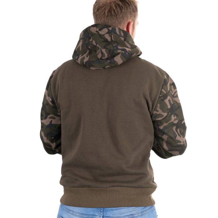 Fox Khaki / Camo Fishing Hoodie Back