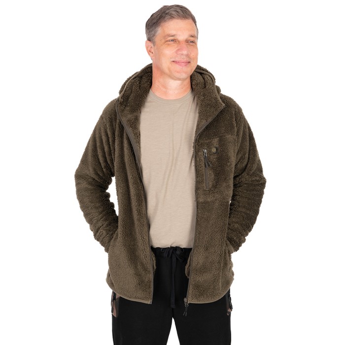 Fox Khaki HD Premium Full Zip Teddy Jacket 5