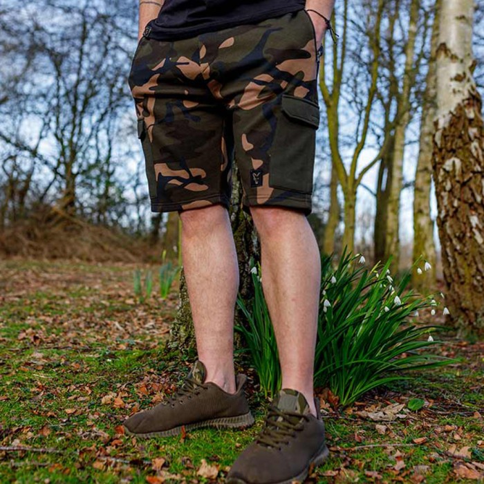Fox Lightweight Camo Jogger Shorts In Use 3