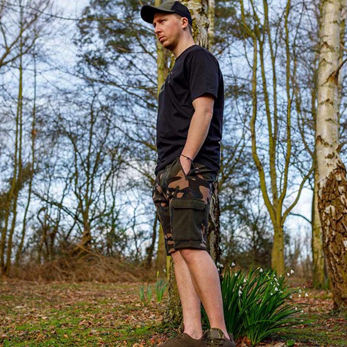 Fox Lightweight Camo Jogger Shorts In Use 4