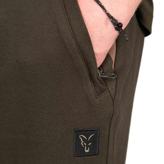 Fox Lightweight Khaki Joggers Close Up 1