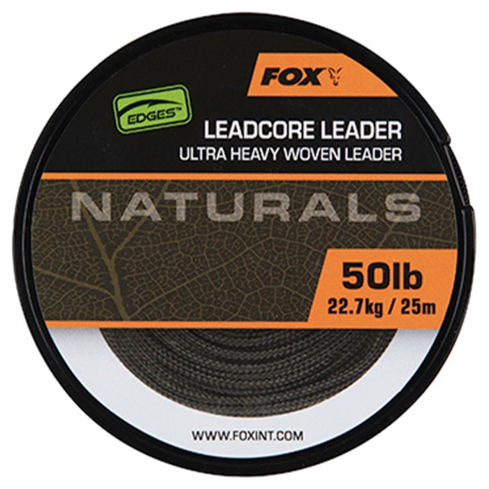 Fox Edges Naturals Ultra Heavy Woven Leadcore 25m 1