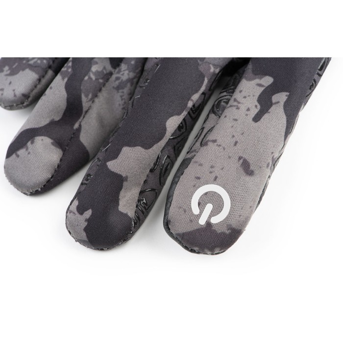 Fox Rage Camo Thermal Fishing Gloves Close Up 1