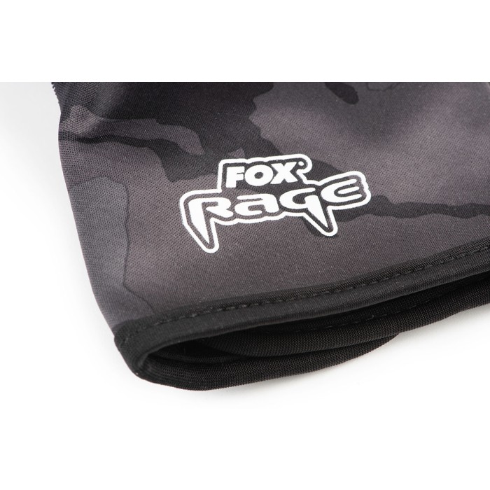 Fox Rage Camo Thermal Fishing Gloves Close Up 2